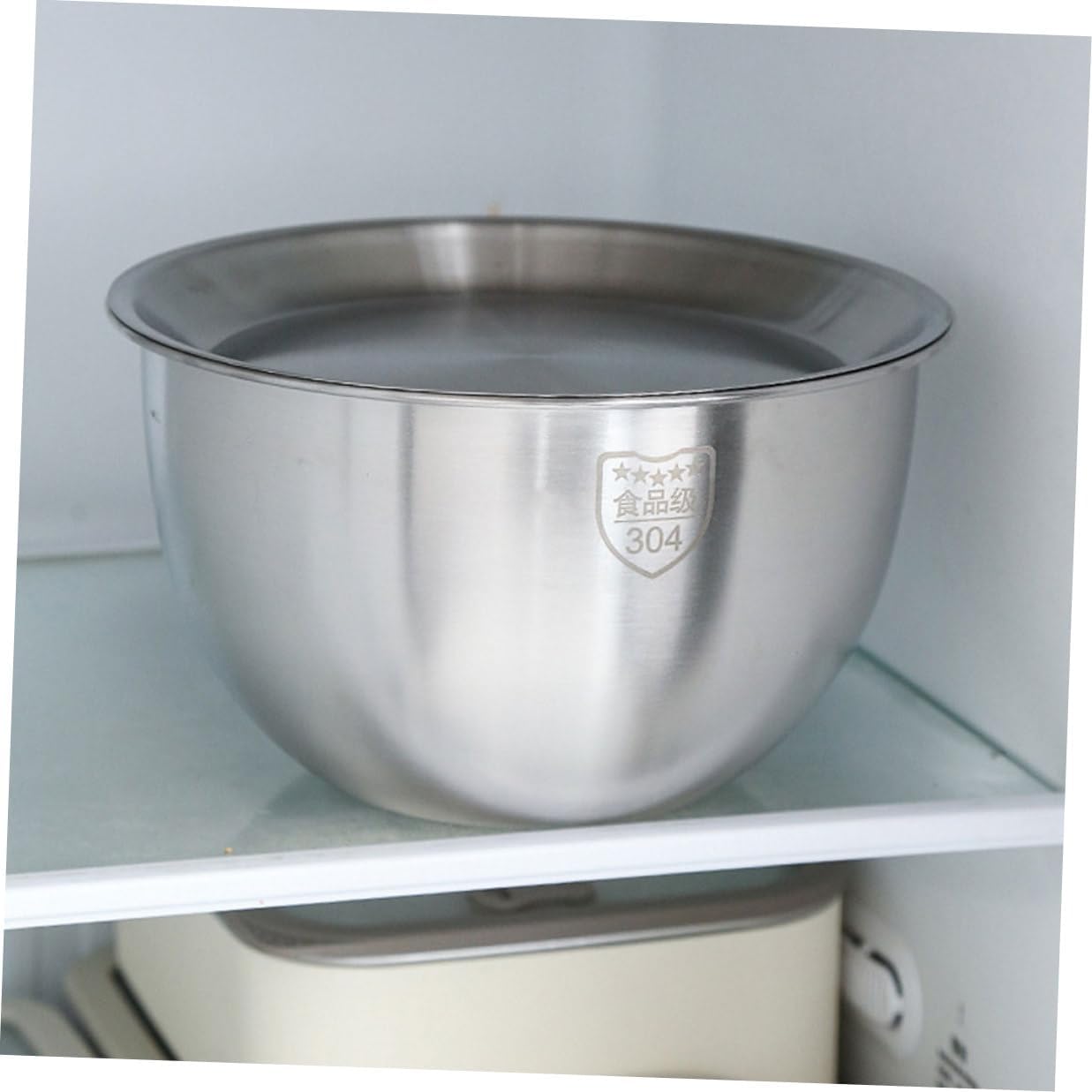 Multi-function Stainless Steel Strainer Bowl with Colander for Washing Rice Fruits Vegetables and Mixing Food-grade Basin with Anti-slip Flat Bottom Safe Smooth Edges for Kitchen