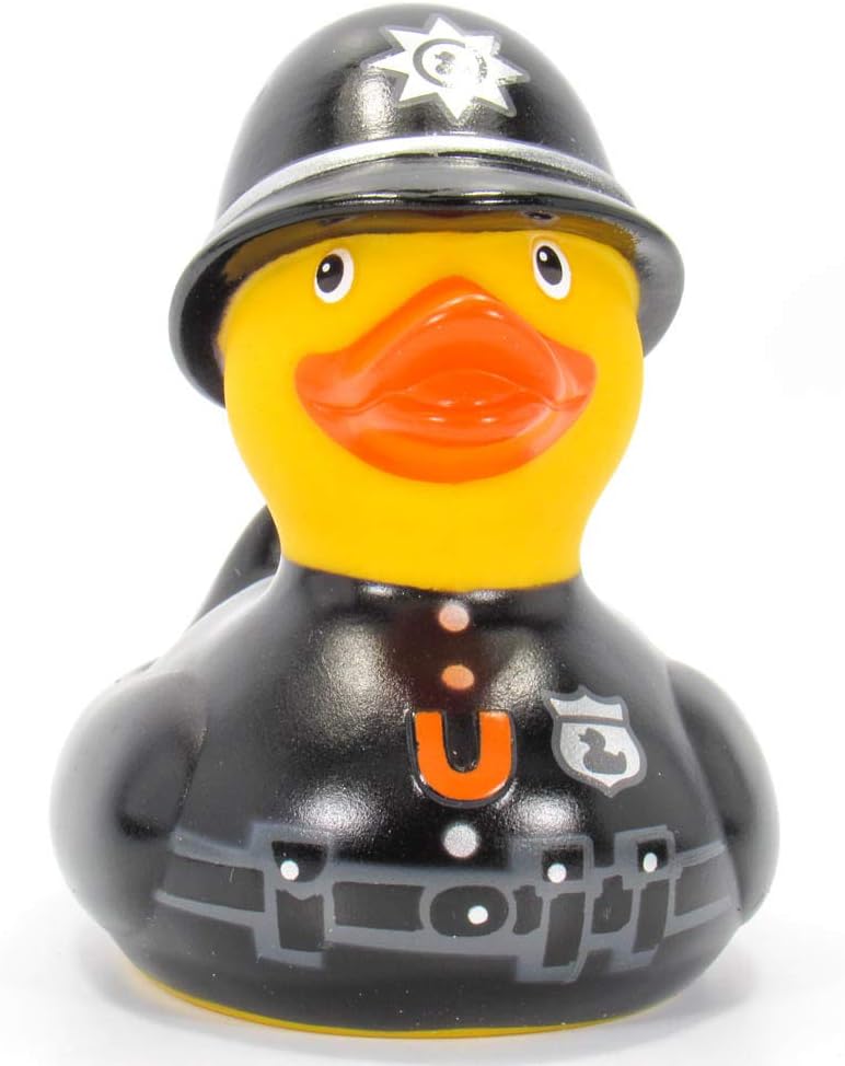 Constable (British Police) Rubber Duck Bath Toys by Bud Ducks | Elegant Gift Packaging - "Ello, Ello, Ello!
