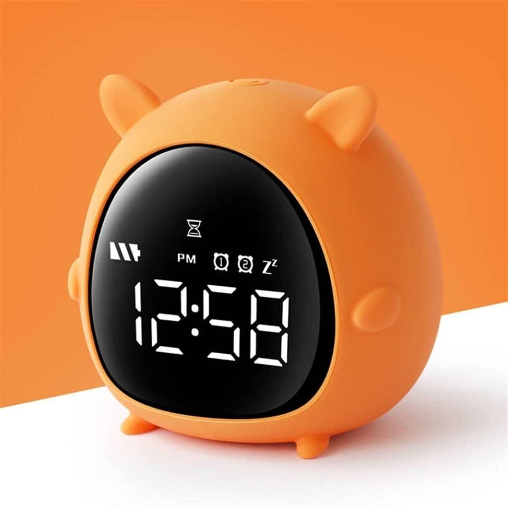 Digital Bedside Alarm Clock with Snooze Timer Temperature Display Mute Operation Small and Lightweight for Bedroom or Travel
