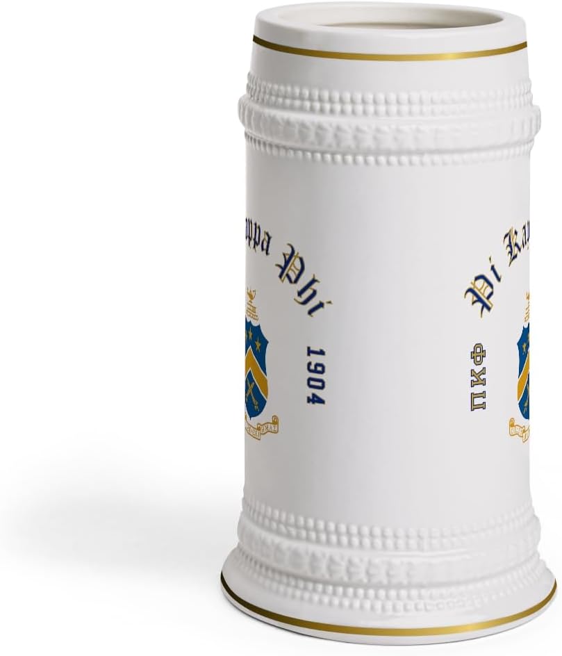 Greekgear Pi Kappa Phi PI PHI Collectors Crest & Year Ceramic Stein Tankard