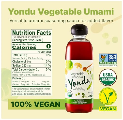 image for YONDU Organic Umami Seasoning Sauce: Replacement for Liquid Aminos, Fi