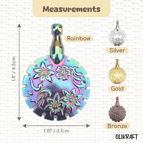 Image of Olikraft 4-Pack Yarn Cutter Pendant Set - Thread Cutter Tool, Ideal for Knitting & Crafting, Easy Grip, Compact Design, Crochet Gifts for Crocheters (Mixed Colors)