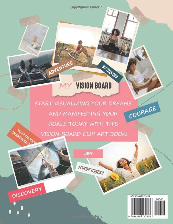 My Vision Board Clip Art Book for Women: +180 Inspiring Pictures, Affirmation, Words & Quotes for Manifestation: Vision board for girls: Visualize Your Best Life image 3