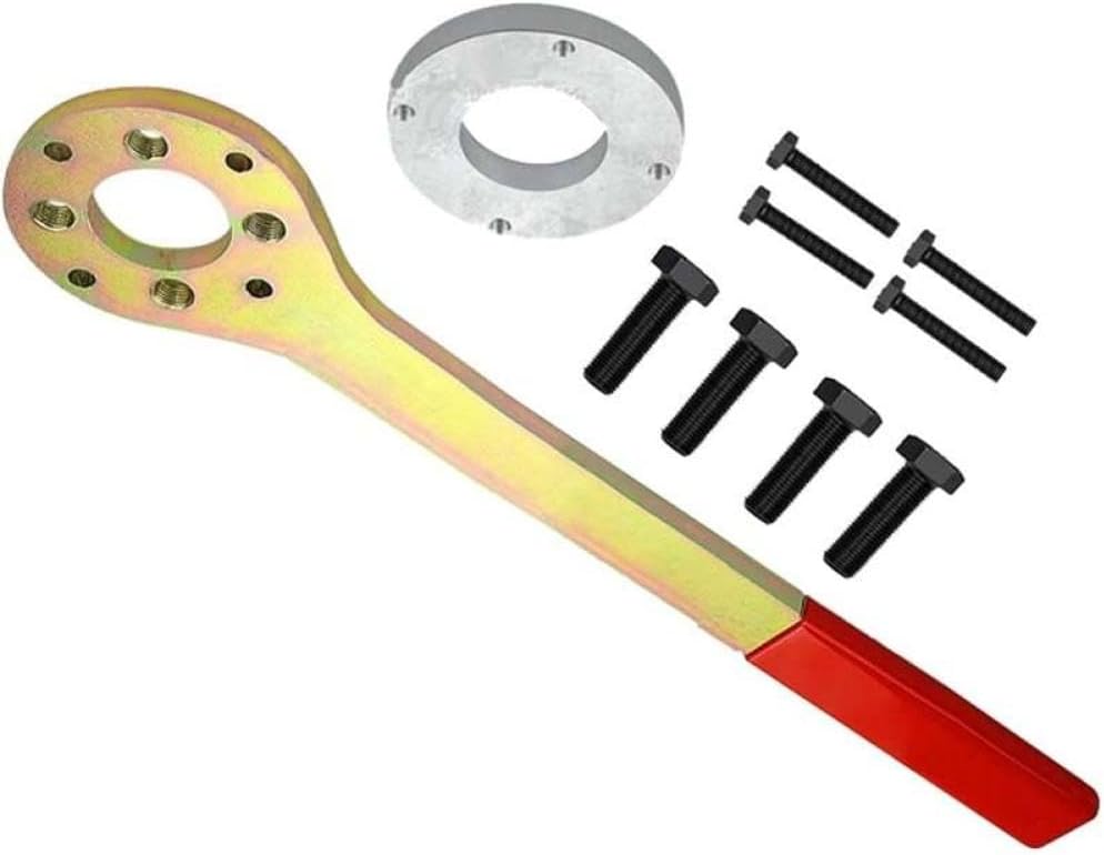 Forester Crankshaft Pulley Removal Tool Kit Screw Wrench Bracket Crank Puller Compatible with Automotive Applications