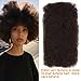 DÉBUT Afro Kinky Bulk 100% Human Hair 3 Packs 150g Tight Afro Kinky Curly Bulk Bundle Hair for Making Locs, Kinky Twists, Dreadlocks Braiding Hair Extensions Dark Brown Color 10