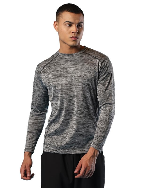 CHKOKKO Men's Polyester Regular Fit Round Neck Full Sleeves