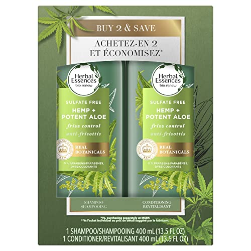 Herbal Essences Bio:Renew Sulfate Free Hemp + Potent Aloe Shampoo...
