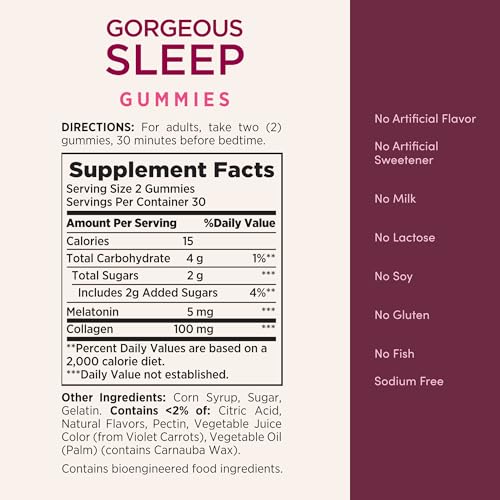 Nature's Bounty Optimal Solutions Gorgeous Sleep Melatonin 5mg Gummies - image 6