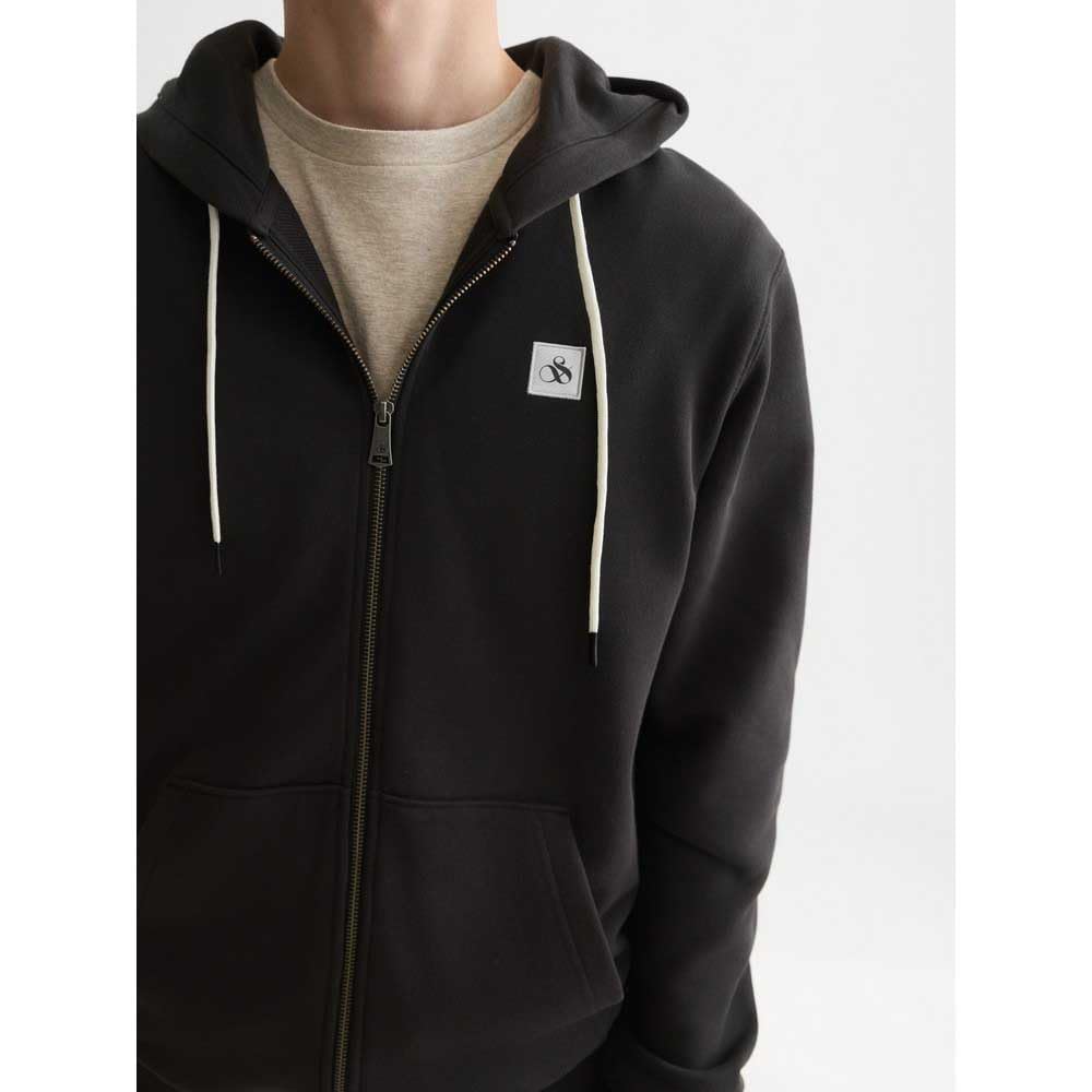 Scotch & Soda Logo Zip-throough Hoodie - Regular Fit Felpa con Cappuccio Uomo