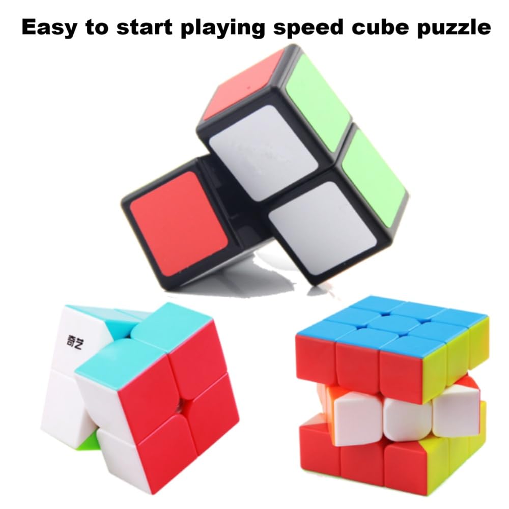 BestCube Quebra-cabeça cubo mágico 2x2 Super Floppy Preto 2x2x1
