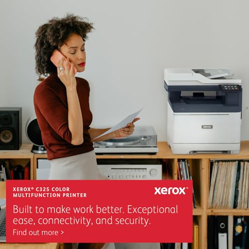 Xerox C325dni Wireless Printer - A4 33ppm Colour Laser All in One Multifunction Printer with automatic 2-Sided Printing, Home, Office or Small Business Use - Copy/Print/Scan/Fax - Colour Touchscreen - Image 5