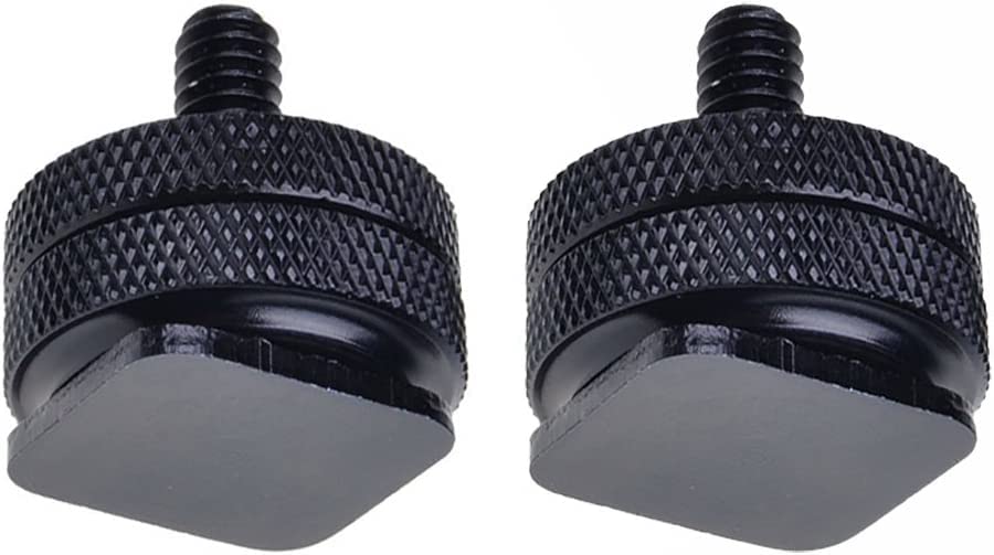 Metal Durable Camera Shoe Adapter Mount 1/4" Dual Thumb Screw Flash Camera Adapter for Canon Sony Nikon DSLR Camera Accessories - 2pcs-image-34