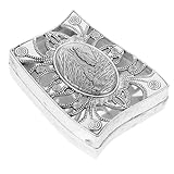 YARNOW Estuche para Rosarios Vintage de Aleación de Zinc Acabado Plata, Caja para Collares y Joyas Diseño Elegante y Artesanal Adecuado para Bodas y San Valentín