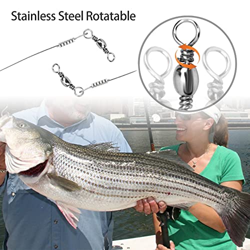 Seaowl Saltwater Steel Circle Hook Rigs,Octopus Offset Fishing Hooks Leader Wire For Catfish Bass #TOP4