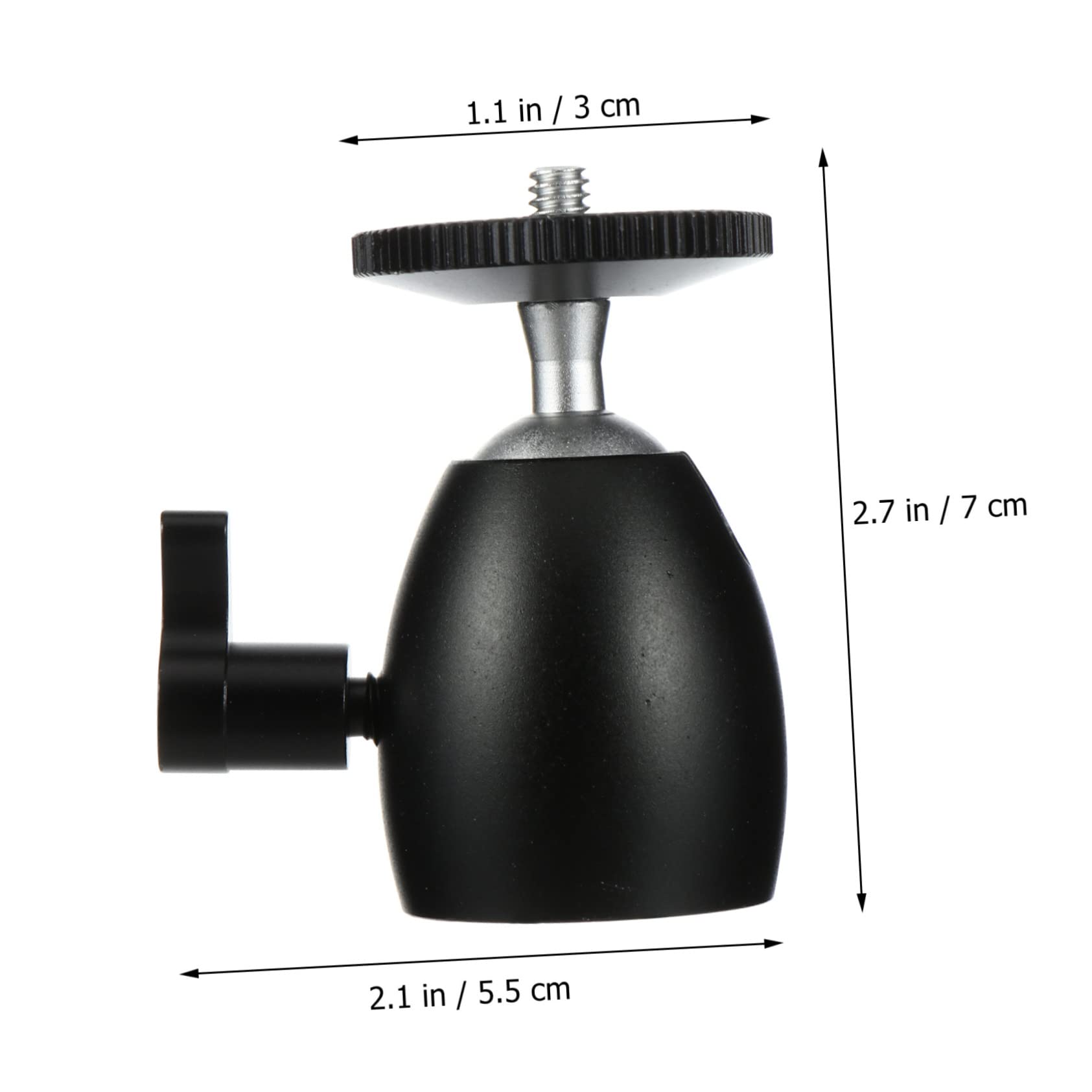 SEWACC 1/4 Camera Adapter Compatible Mini Tripod Head for DSLR Action Cameras Quick Release Ball Head