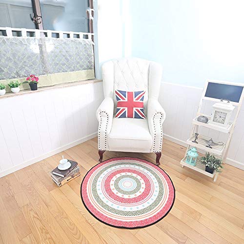 Alfombra redonda para sala de estar y sofá en estilo nórdico moderno 2