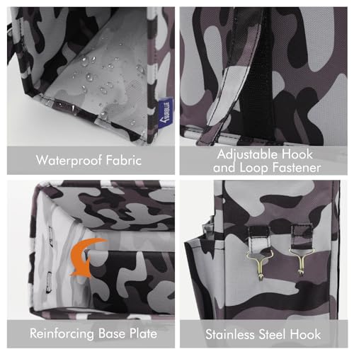 Image of Surblue Bedside Caddy Hanging Organizer Bedside Storage Bag for Bunk and Hospital Beds (Z-Y-Small City)