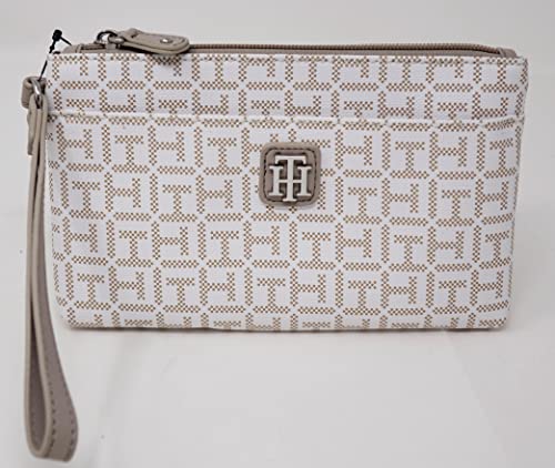 Image of Tommy Hilfiger Women's Logo Printed Medium Wristlet Wallet Clutch Bag