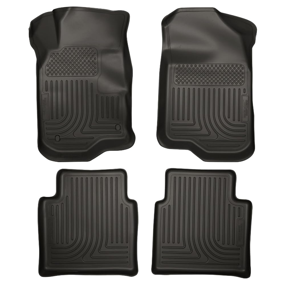 Husky Liners Weatherbeater Floor Mats Fits 2008-2012 Chevrolet Malibu 2007-2009 Saturn Aura Front 2nd Row 4-pc Black -