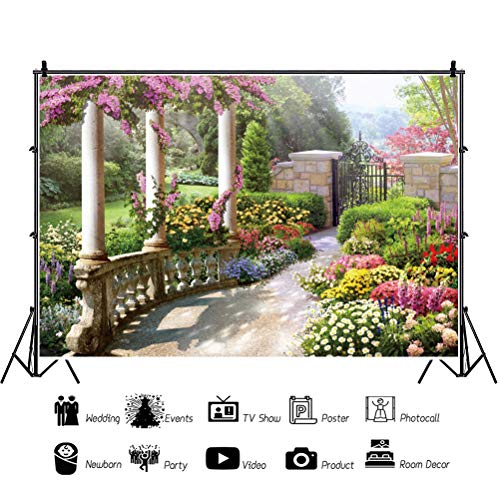 Fondo Fotográfico Jardín Vintage 12x8ft DORCEV miniatura 2