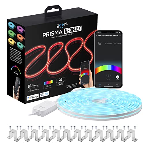 Image of Geeni Prisma Neoflex Smart Wi-Fi LED Strip Lights, Waterproof RGB, 16.4 ft.