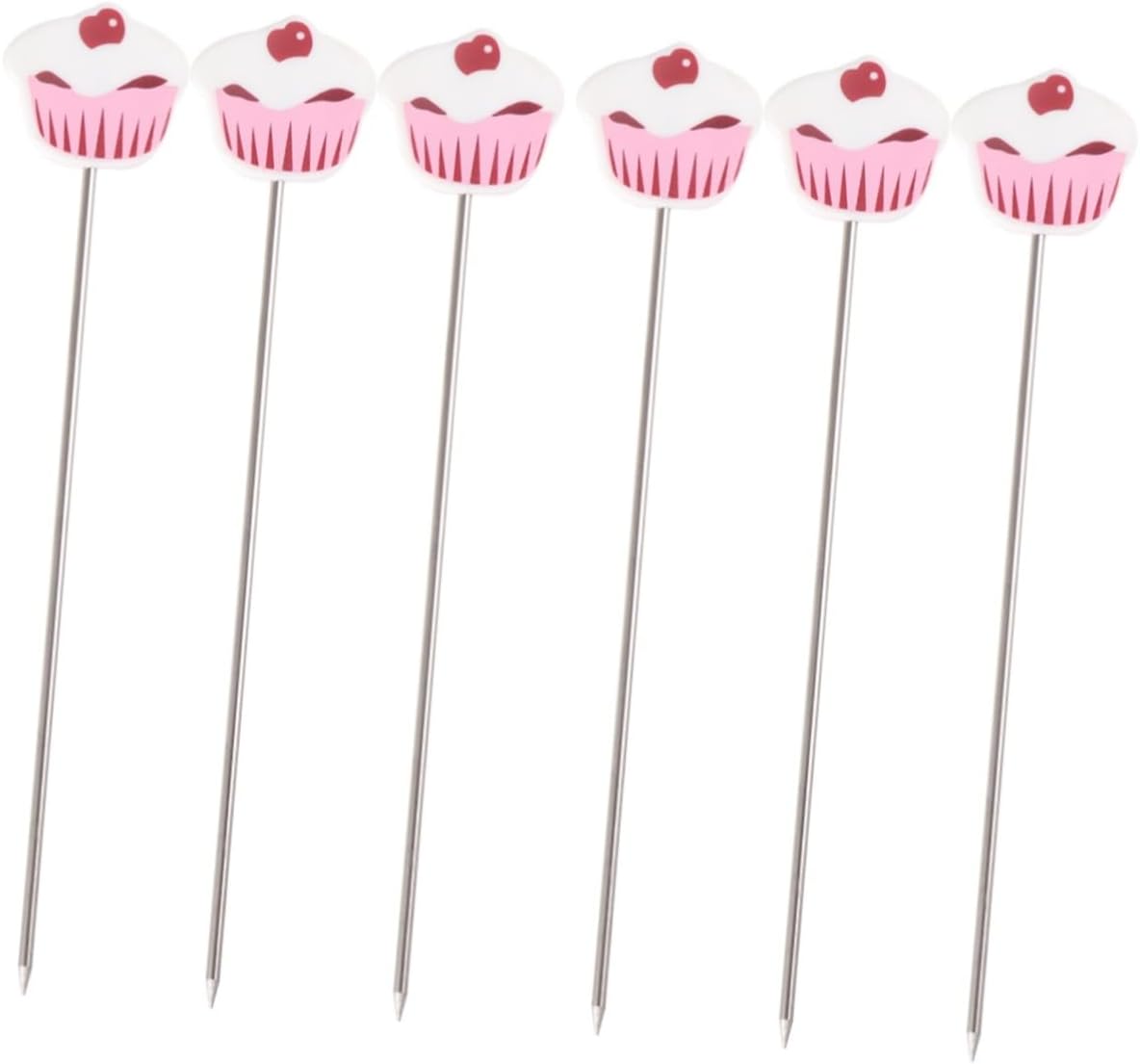 UPKOCH 6pcs Stainless Steel Cake Tester Biscuit Stirrer Baking Tool Probe Needle for Baking Cupcake Testing Tool