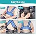 Wheelchair Seat Belt,Restraints Straps for Patient, Elderly & Disabled,Wheelchair Harness Restraint for Adults to Prevent Tilting or Falling(Vest Style Double-Layer Breathable mesh, Navy Blue)