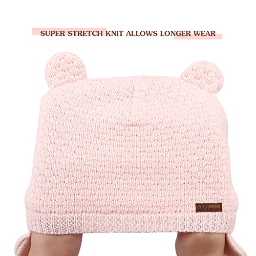 Dreshow Bqubo Baby Hats Infant Knit Hat Kids Earflap Warm Bear Ears Fleece Beanie With Mittens Toddler Boys Girls Newborn #TOP5