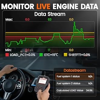 ANCEL AD530 PRO 2 in 1 OBD2 Scanner & Car Battery Tester, Car Scanner Diagnostic Tool with Live Data, 6V 12V Battery Checker with Charging/Cranking Test, Check Engine Code Reader for 1996+ Vehicles