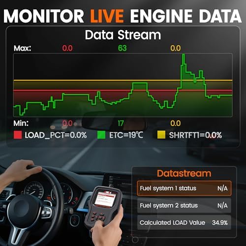 ANCEL AD530 PRO 2 in 1 OBD2 Scanner & Car Battery Tester, Car Scanner Diagnostic Tool with Live Data, 6V 12V Battery Checker with Charging/Cranking Test, Check Engine Code Reader for 1996+ Vehicles
