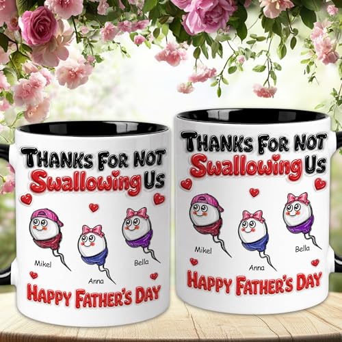 Taza personalizada para papá con nombres de hijos miniatura 7