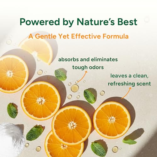 Image of Good Natured Brand | Carpet Deodorizer & Freshener Powder | 31 oz Pet Odor Eliminator for Strong Odor & Pet Urine | Fresh Natural Sweet Orange Scent | Safe for Homes with Pets