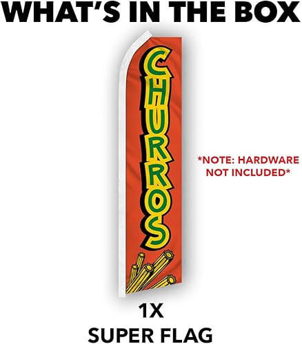 Miniatura 3 de Churros Swooper - Bandera publicitaria perfecta para frentes de tiendas, cafeterías, minoristas, tiendas, camiones de comida, eventos, ferias,