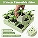 GREENBAZZAR Seed Starter Tray, Dual-Purpose Handles for Transplanting & Labeling, 9 Deep 2.3 in Cells, Extra-Thick Reusable Germination Kit, for Indoor, Outdoor & Greenhouse Use