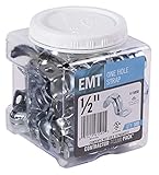 Halex 61505B EMT ONE HOLE STRAP 100/CCP, 1/2