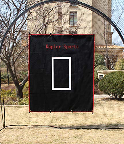 Kapler Vinyl Backstop Baseball/Softball Tarpaulin Backstop Batting Cage Target With Bungees 5X6 #TOP7