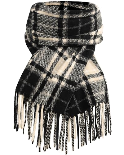 Winter Scarf for Women Fashion Long Plaid Shawls Big Grid Winter Warm Lattice Large Scarf
