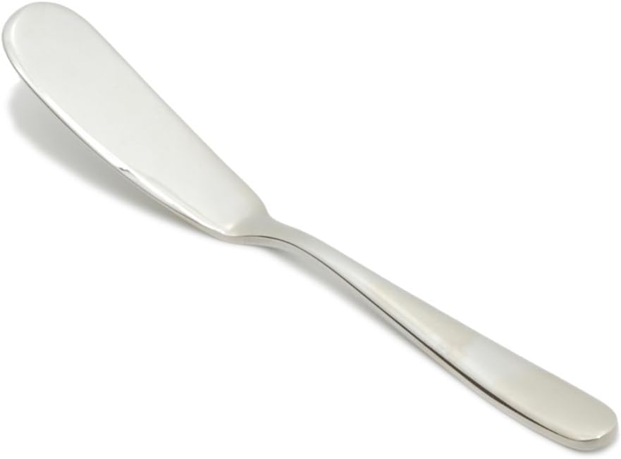 Fortessa Grand City 18/10 Stainless Steel Flatware Butter Spreader, Set of 12