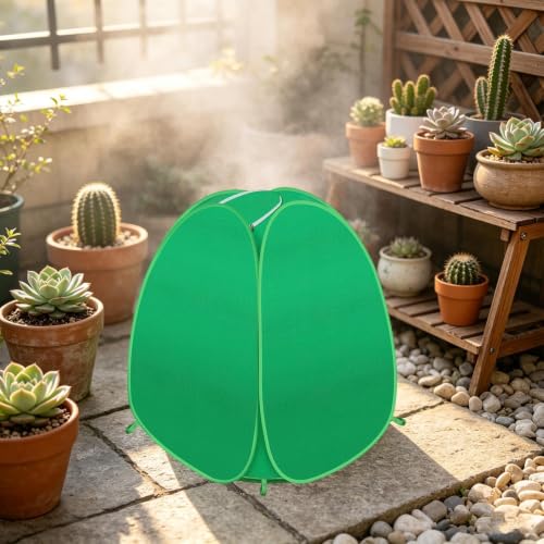 Bolsa protectora de plantas reutilizable transpirable antiheladas con estacas 3