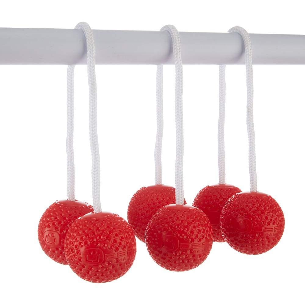 Uber Games Original 2024 Leitergolf Spiel - Profi Top Qualität Leiterspiel Wurfspiel - Jetzt Unzerbrechliche Stangen - Luxustaschen mit offizielle Soft Bolas (Blau und rot)