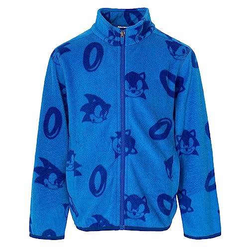 SEGA Sonic The Hedgehog Fleece Zip Up Jacket Little Kid to Big Kid