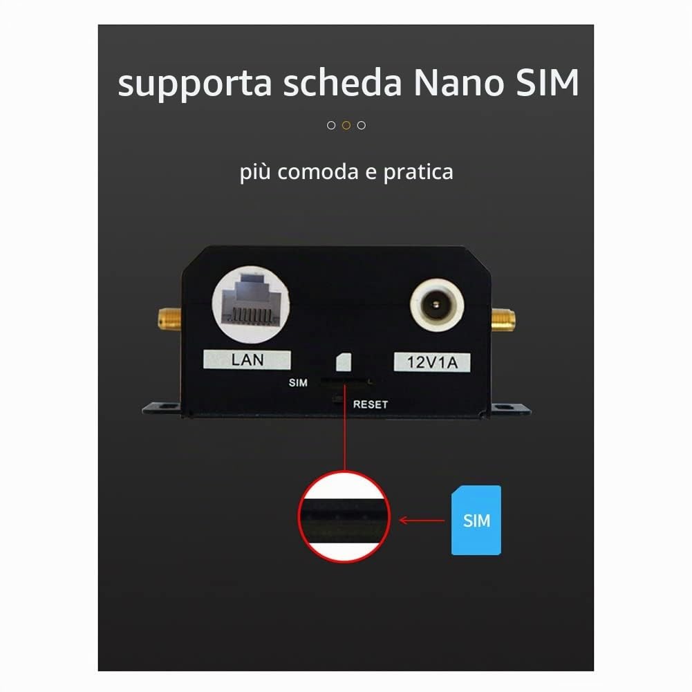 H927 Industrial Grade 4G Router 150Mbps 4G LTE CAT4 SIM Card Router con Supporto Antenna Esterna 16 Utenti Wi-Fi Spina UE, 500362386A1