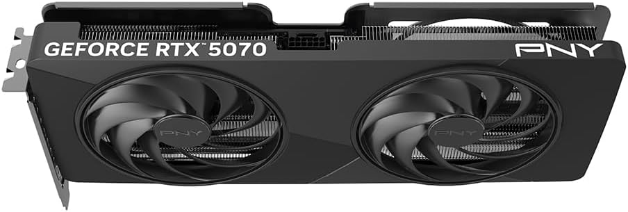 PNY Tarjeta Gráfica GeForce RTX™ 5070 12GB Slim OC Doble Ventilador, 2-Slot 15