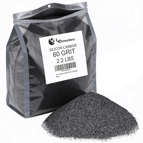 LE LEMATEC Silicon Carbide Media 60 Grit Abrasive Sandblasting Sand