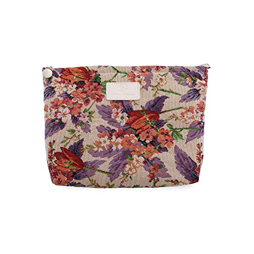 Große Kapazität Canvas Kosmetiktasche Make-up Tasche Reise Kulturbeutel Münzbeutel Bleistiftbeutel(CO1)