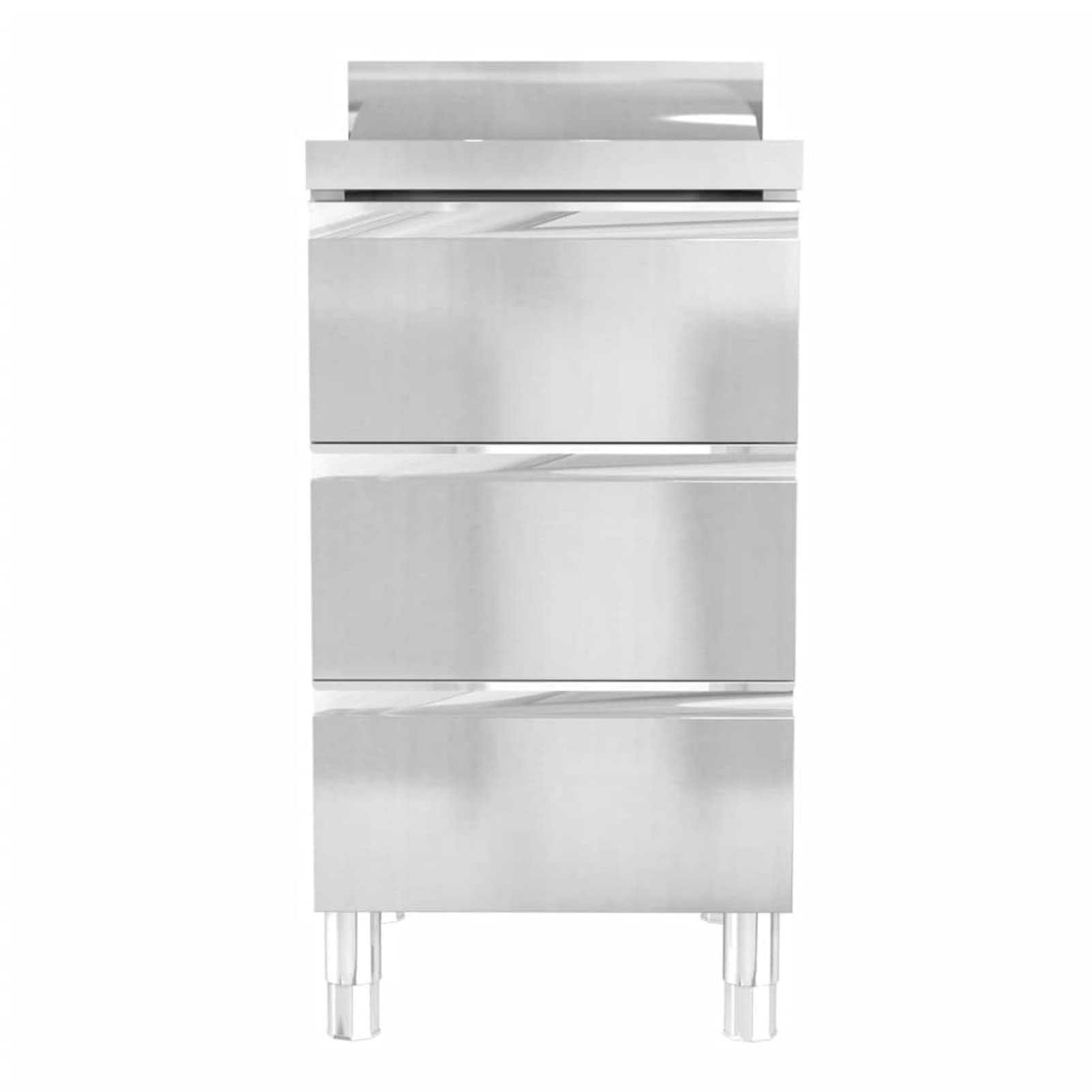 Homgoday Armadi da cucina commerciale, 2 pezzi, in acciaio inox, armadio con lavello e armadio con 3 cassetti per sala da pranzo, soggiorno, ristorante, hotel