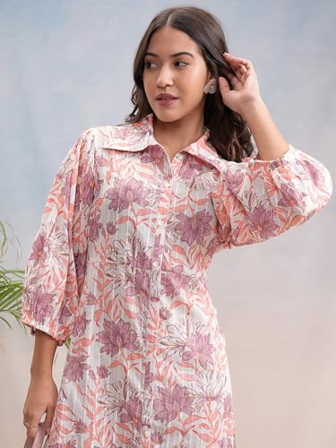 Image of Vishudh Women's Casual Dress | Comfortable Everyday Wear for All Occasions | Chic & Versatile Fashion for Women