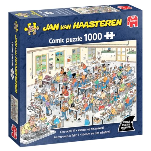 Jan van Haasteren Können Wir Das Schaffen? 1000 Teile Puzzle für Erwachsene Großes 1000-Teile-Puzzle 100% Recycelter Karton Unterhaltsames Denkspiel für Erwachsene 68 x 49 cm