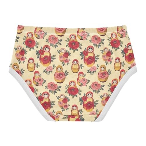 Girls' Underwear Russian Nesting Dolls Cotton Stretch Comfort Toddler Panties2