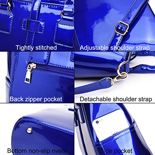 Bolso de mujer 3 piezas con manija superior y asas cruzadas miniatura 7